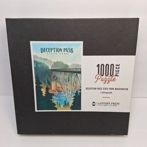 Lantern Press Deception Pass State Park Washington Jigsaw Puzzle 1000 Pc Poster